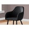 Monarch Specialties Dining Chair, Set Of 2, Side, Upholstered, Kitchen, Dining Room, Pu Leather Look, Metal, Black I 1193 - alternate 2